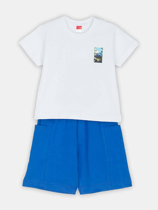 Kinder-Set mit Shorts Sommer 2Stück White