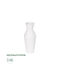 GloboStar Decorative Vase Artificial Garden Malvina White 10x10x24cm