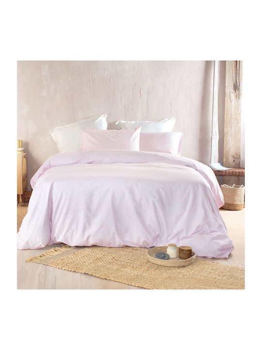 Rythmos Diva Σετ Κουβερλί Μονό Βαμβακερό Ροζ 160x240cm 2τμχ