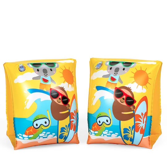 Bestway Surf Buddies Schwimmflügel Für Kinder 3-6 Jahre 23x15cm Transparent