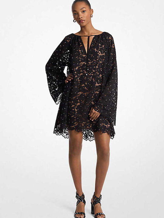 torrid black lace dress Michael Kors Black Ruched With Gold Size Zipper Asymmetrical Hem Maxi – The  Thrifty Hippy main image 1