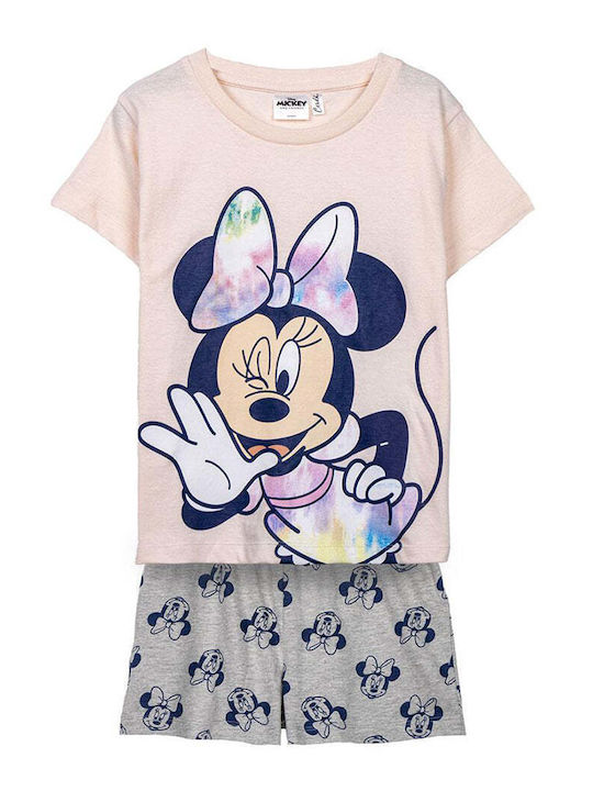 Arnetta Kinder Schlafanzug Sommerlich Baumwoll Pink