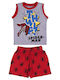 Arnetta Kinder Schlafanzug Sommerlich red