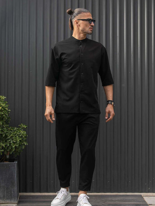 Henry Clothing Short-sleeved Shirt Black