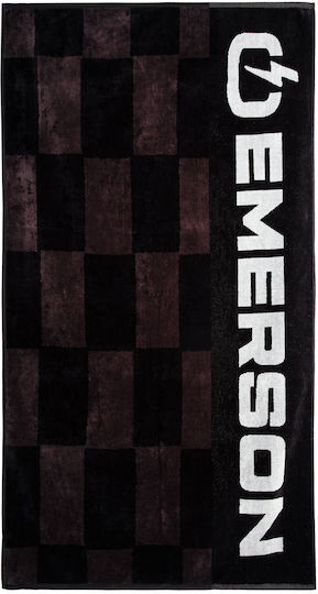 Emerson Beach Towel Cotton Black
