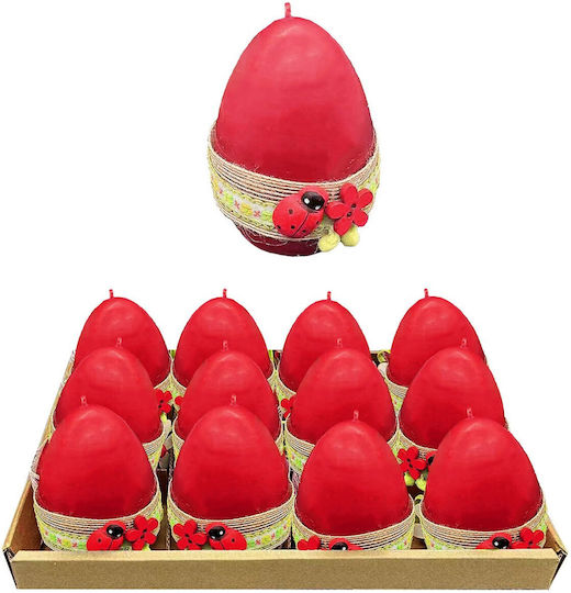 Κερί Αυγό Πασχαλίτσα 9cm Bunny's 932159