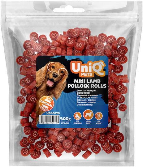 Uniq Leckerli für Welpen Rohrform mit Lamm 500gr