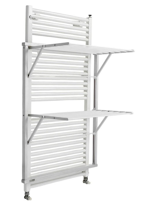 GreenTech Folding Wall Clothes Drying Rack for Balcony made of Aluminum with Hanging Length 10m