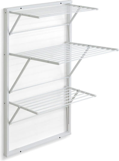 GreenTech Aluminum Folding Wall Mounted Clothes Drying Rack with Hanging Length 15m