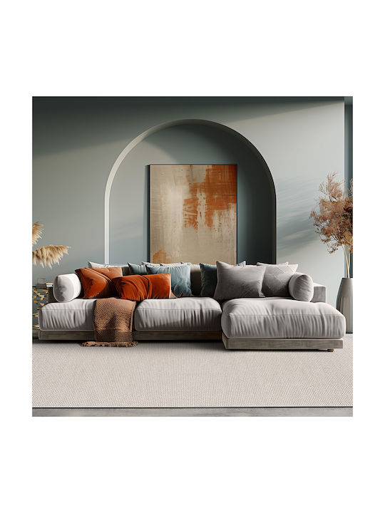 Beauty Home Rustic Art 9334 Modern Bedroom Rugs Set Λευκό,μπεζ 9334-ΣΕΤ 3pcs