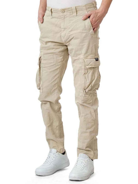 Superdry Ovin Core Παντελόνι Cargo Ελαστικό Μπεζ