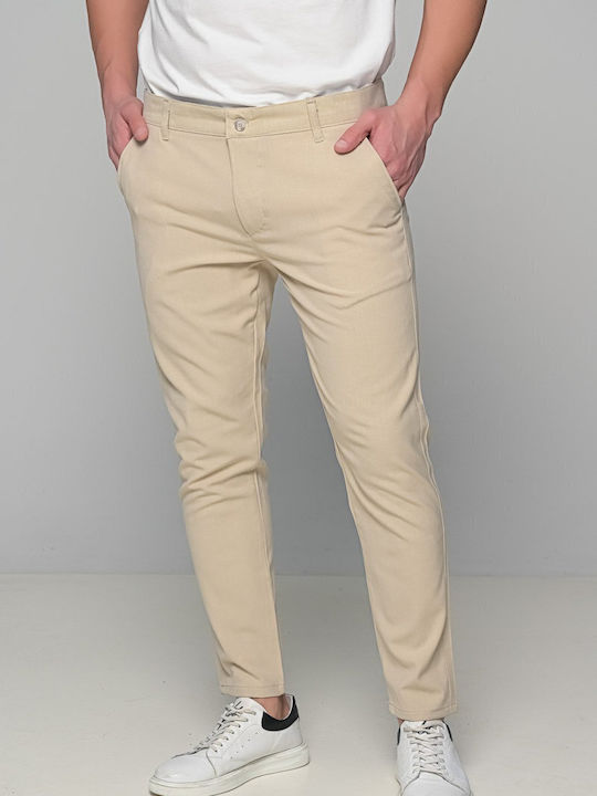 Alecio Pantaloni Elastic Beige