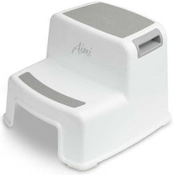 Aimi Gray Bathroom Step Stool Sensillo
