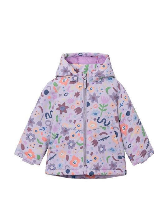 Kinder Freizeitjacke mit Kapuze Purple