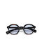 Okkia Lauro Unisex Sunglasses with Brown Tartaruga Plastic Frame and Gray Lens