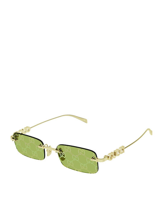 Gucci Unisex Γυαλιά Ηλίου με Χρυσό Μεταλλικό Σκ...