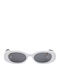 Oscar & Frank Citra Women's Sunglasses with Horn-Rimmed Frame White/Black