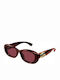 Gucci Damen Sonnenbrille mit Burgundisch Kunststoff Gestell und Burgundisch Linse GG1829SK 003