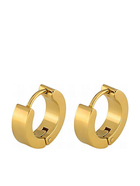 Celestria Earrings Hoops made of Steel Gold Plated