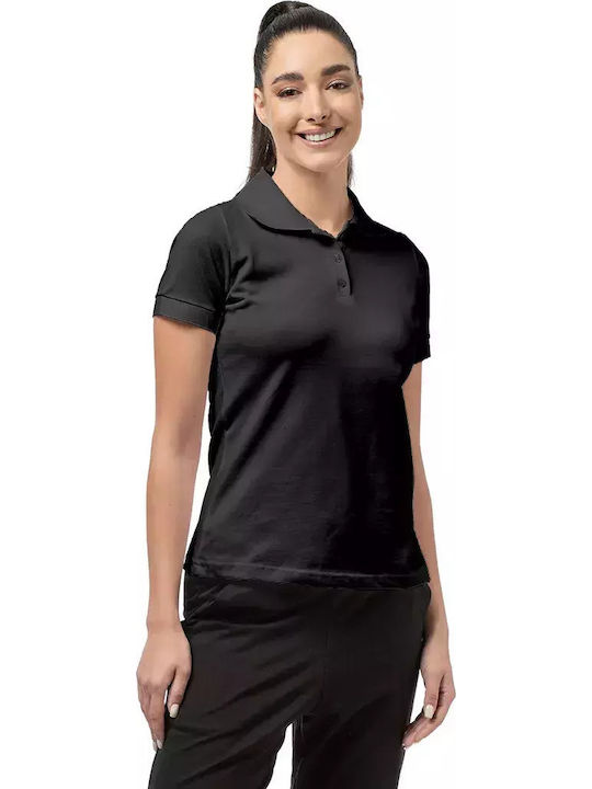 Bodymove Damen Polo Bluse Schwarz
