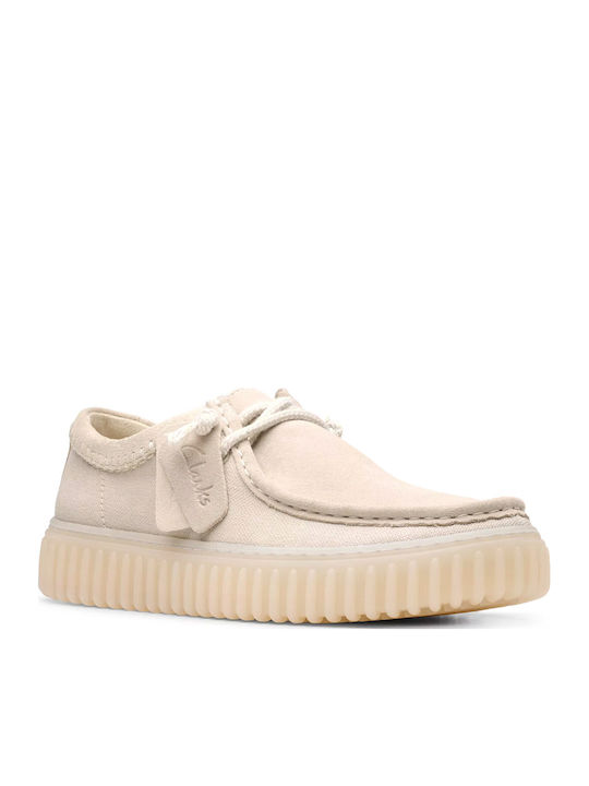 Men's Leather Moccasins Beige