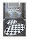 Chilai Home Rutschfest Set Badematten Oval 2Stück