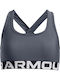 Under Armour Crossback Bustieră pentru copii Downpour Gray, White