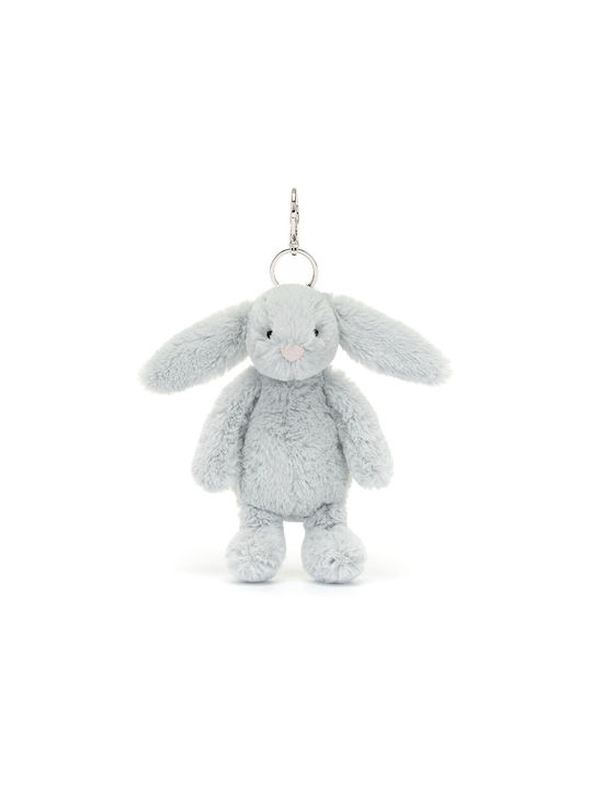 Plüsch Jellycat Bashful Silberner Hase Taschenanhänger