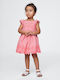 Mädchenkleid Kurzärmelig Set aus 2 Mit Slip Sassy Rosa