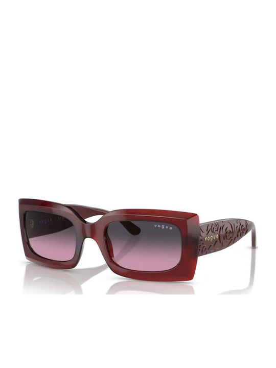 Vogue Women's Sunglasses with Red Plastic Frame and Red Lens VO5526S 309490