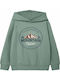 Kids Sweatshirt with Hood and Pockets Mint