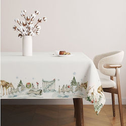 Cotton Club Christmas Tablecloth with Reindeer