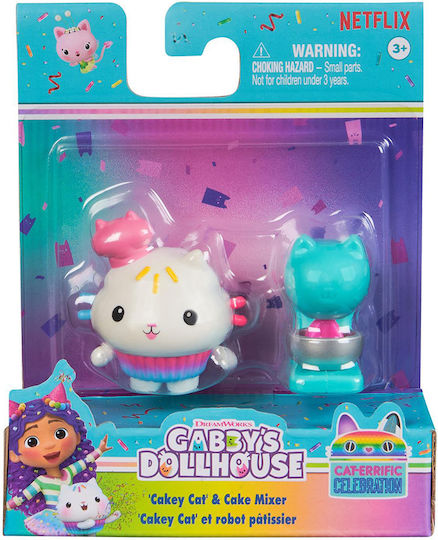 Spin Master Gabby's Dollhouse Cakey Cat & Cake Mixer για 3+ Ετών