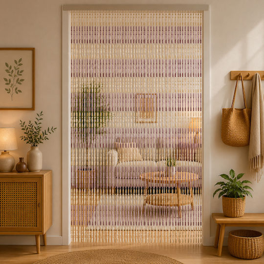 KMT Style Perdea ușă din Plastic Multicolor 100x210cm 356820