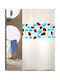 San Lorentzo Pebbles Duschvorhang Stoff 180x200cm Turquoise