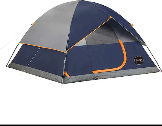 Campo Baros 3 Summer Camping Tent Igloo Blue with Double Cloth for 3 People 210x210x135cm