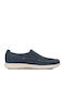 Leder Herren Freizeitschuhe Blau