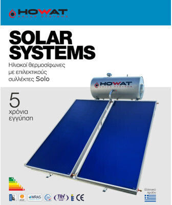 Howat Solar-Warmwasserbereiter 300Es Glas Doppelte Energie 4qm Auswahl