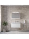 Furnibath Πάγκος με Νιπτήρα & Καθρέπτη Μ81xΒ35xΥ46cm Λευκός