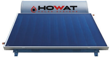 Howat Ηλιακός Θερμοσίφωνας 120lt Glass Διπλής Ενέργειας 2τ.μ. Επιλεκτικός