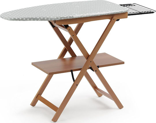 Wooden Ironing Board For Steam Iron Foldable 135x45x87cm