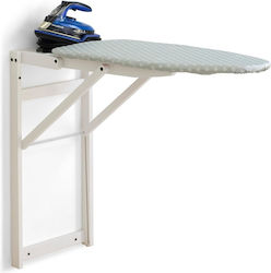 Wooden Wall-mounted Ironing Board for Steam Iron Foldable 108x40x86cm