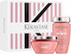 Kérastase Chroma Absolu Hair Care and Styling Set Color Protection for Coloured Hair with Shampoo and Mask 5 Pieces