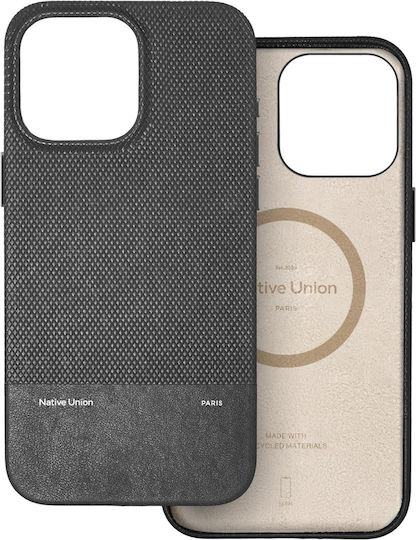 Native Union Classic Wallet Υφασμάτινο 1.8mm Μαύρο (iPhone 16 Pro Max)