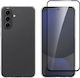 Vivid Set Gelly Back Cover Tempered Glass Σετ με Τζαμάκι Μαύρο (Galaxy A36)