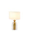 Elmark Table Lamp for Socket E27 with White Shade and Gold Base