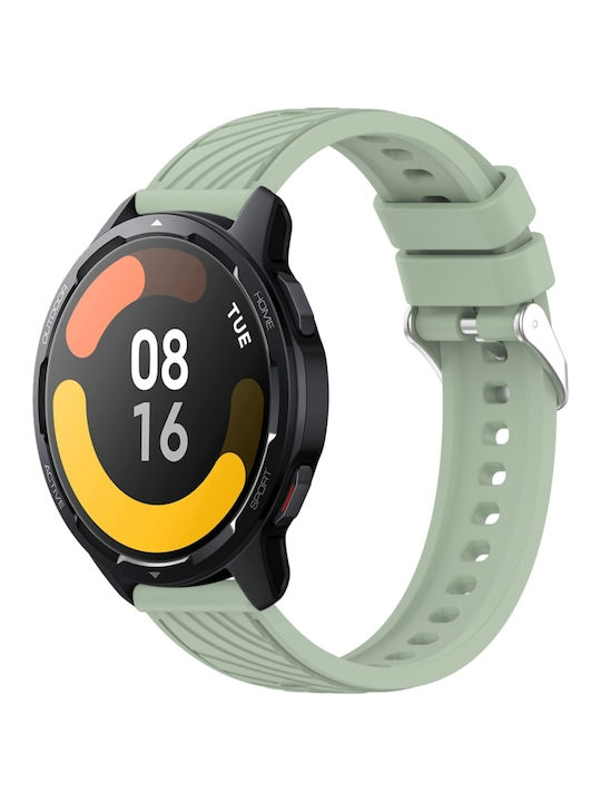 Xiaomi Watch S1 Active Stripe Texture Band Σιλικόνης 22mm Ανοιχτό Πράσινο
