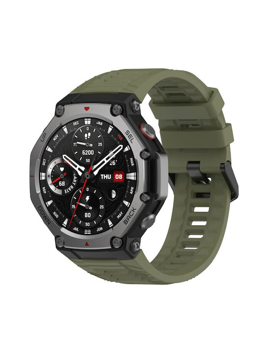 Λουράκι Σιλικόνης Πράσινο (Amazfit T-Rex 3)
