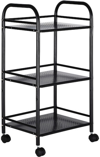 Bakaji Floor Bathroom Shelf Metallic Black Bakaji Floor Bathroom Shelf Metallic Black