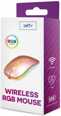 Setty RGB Kabellos Bluetooth Maus Rose Gold